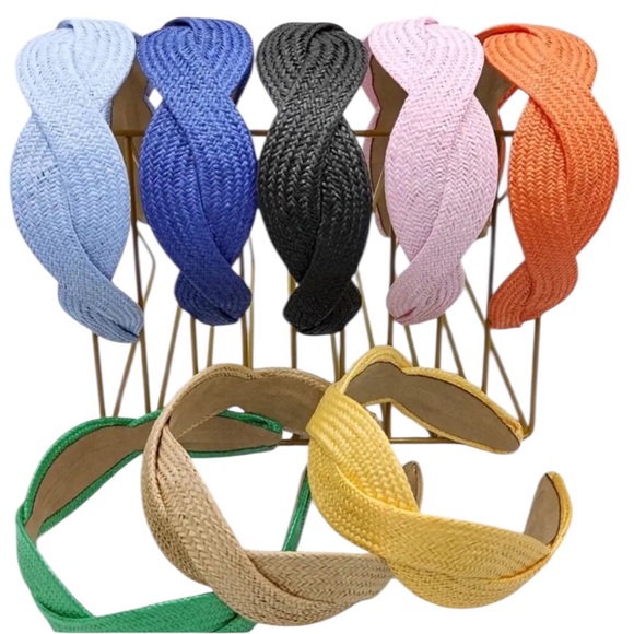 Yellow Braided Headband - Picture 2 of 3